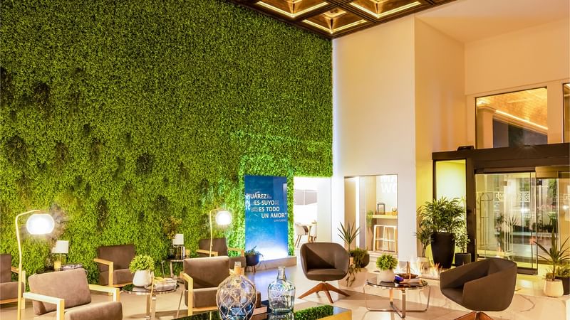 Interior of Lobby lounge area at Gamma Ciudad Juarez