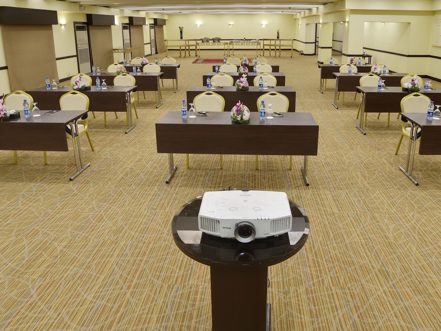 Classroom-type table set up, Shandur at Peshawar Serena Hotel