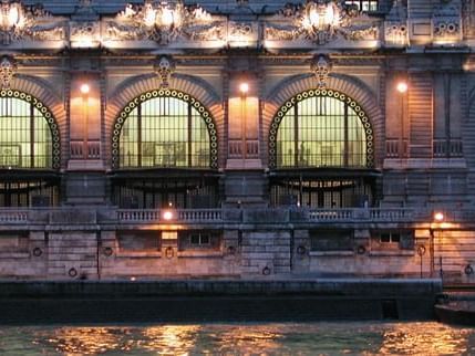 Closeup on Musée d'Orsay near Hilton Paris Opera Hotel