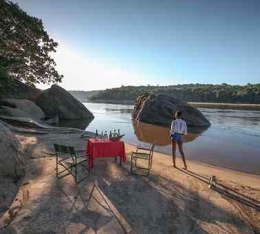 A Bush breakfast experience at Serena Mivumo River Lodge