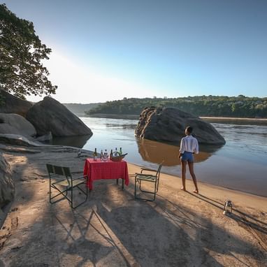 A Bush breakfast experience at Serena Mivumo River Lodge