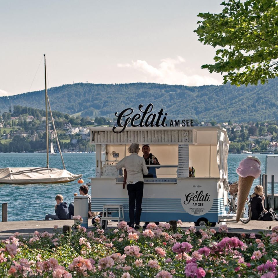 Gelati Ice cream shop by the sea near Sternen Oerlikon