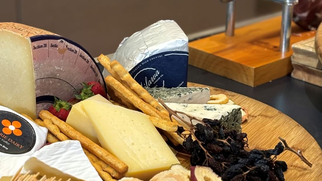 Charcuterie platter in Nexus 1 & 2 Room at Pullman Sydney Olympic Park