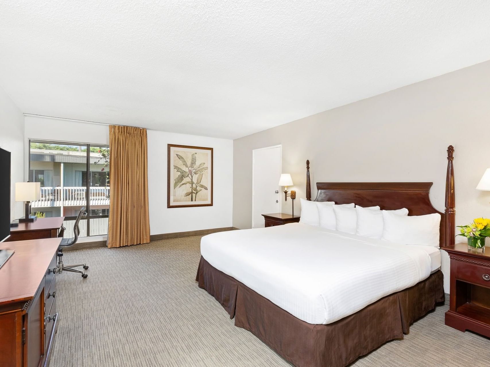 Interior of a Deluxe King Room at The Anaheim Hotel