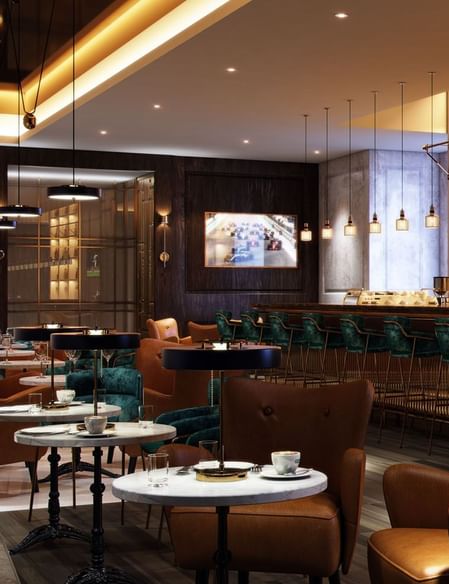 Interior of Melrose Bar & Lounge at Paramount Hotel Dubai
