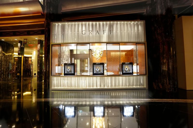 Front view of GRAFF diamonds shop at Crown Towers Melbourne