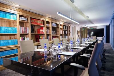 Interior of the Library meeting room at Hotel Eclat Beijing