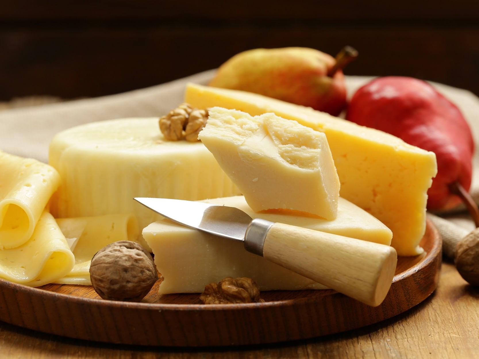 assortment of cheese
