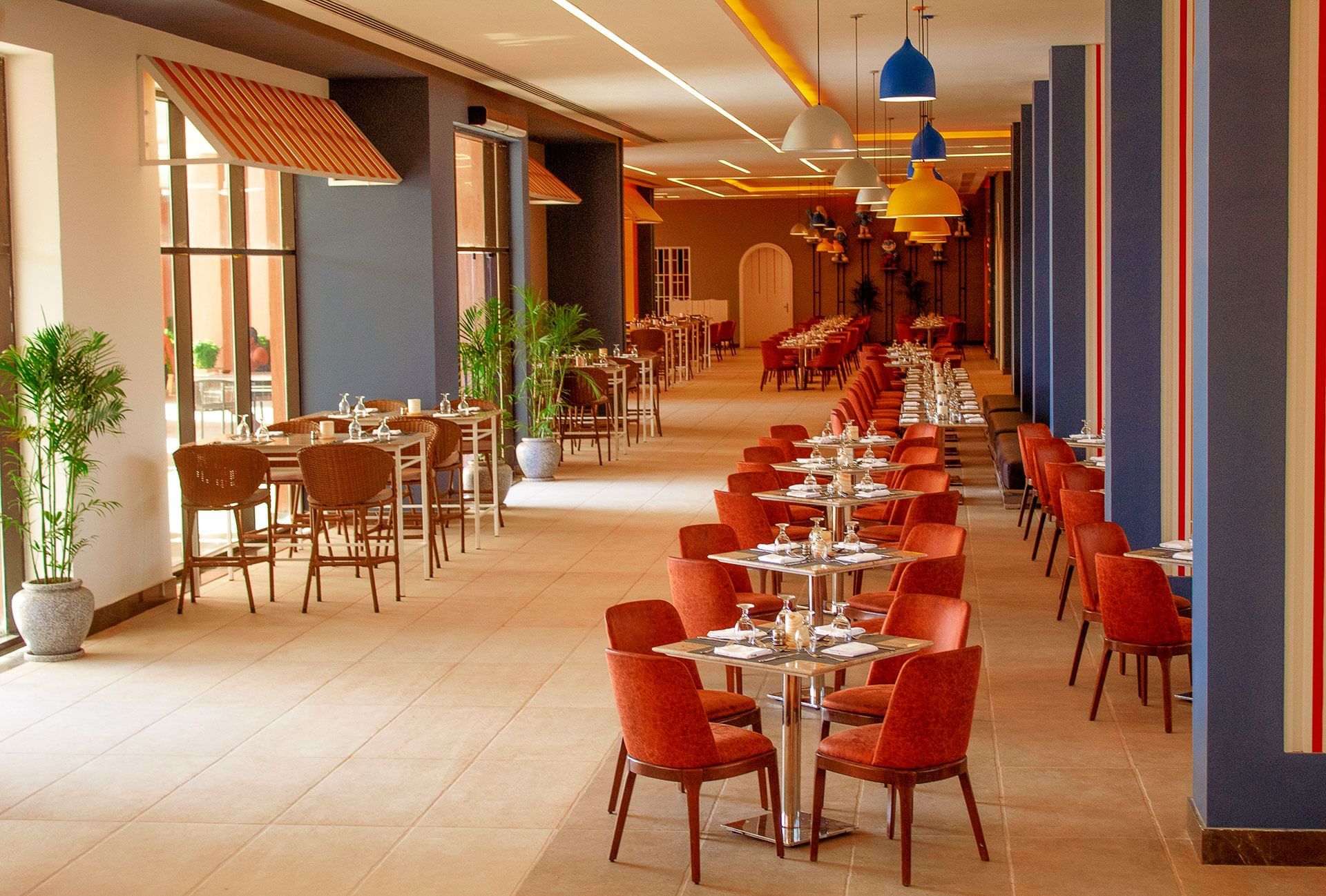 Mediterranean Restaurant at Pickalbatros Jungle Aqua Park Resort in Neverland, Hurghada