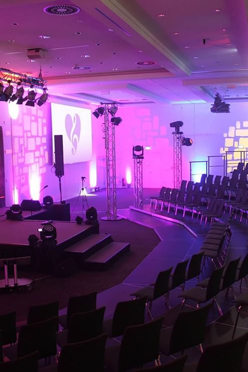 Theater setup in an event room at Hotel Berlin Berlin 
