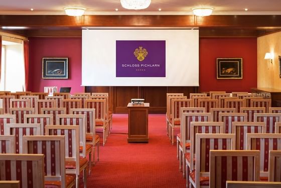 Event Room arrangements at Schloss Hotel Pichlarn in Austria
