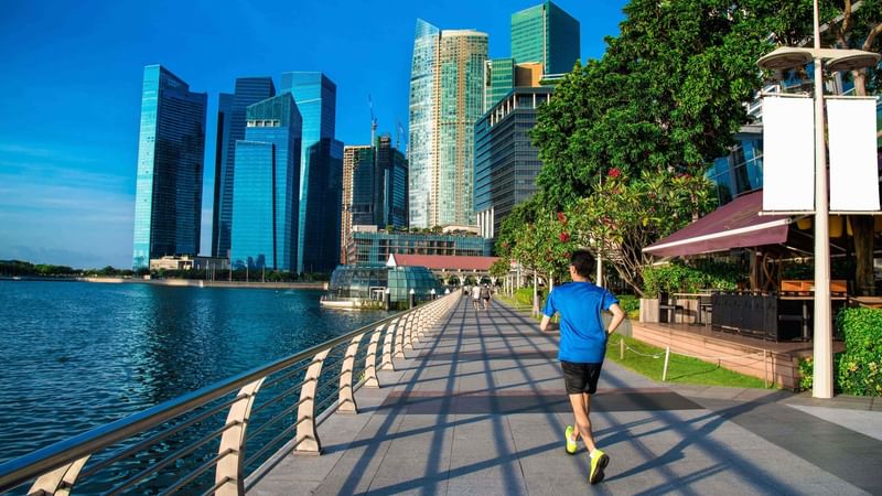 run by the bay, running, jogging