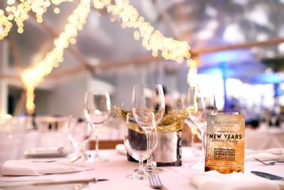 Cutleries on a dining table, The Morgan Resort Spa Village