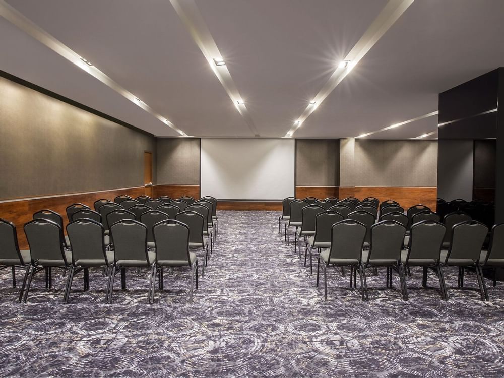Theater-style setup in Fiesta Palace meeting room at FA Hotels