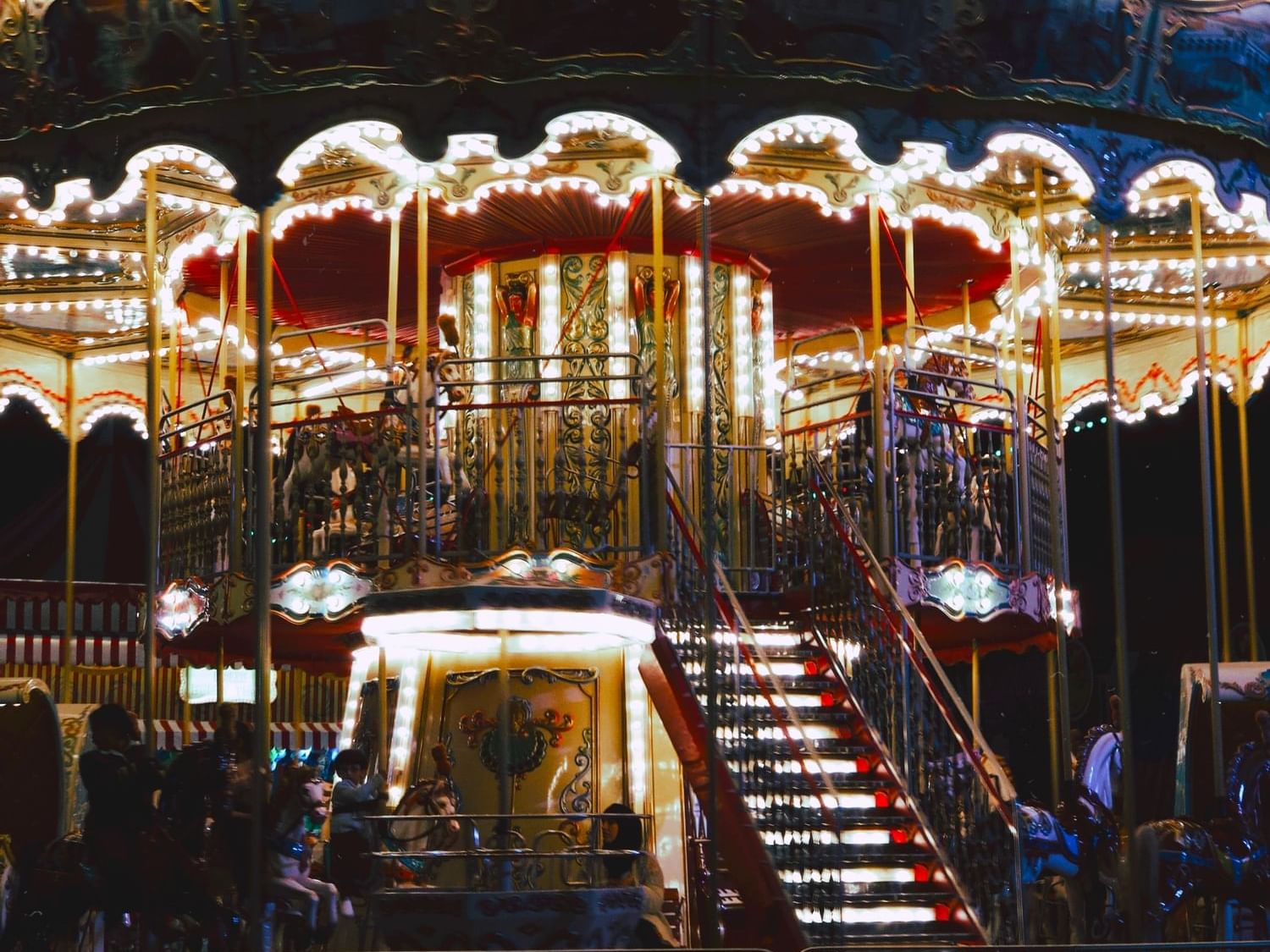 A carousel ride at Global Village near City Seasons Hotels