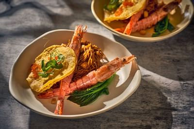 A Shrimp dish served in Min Jiang at Goodwood Park Hotel