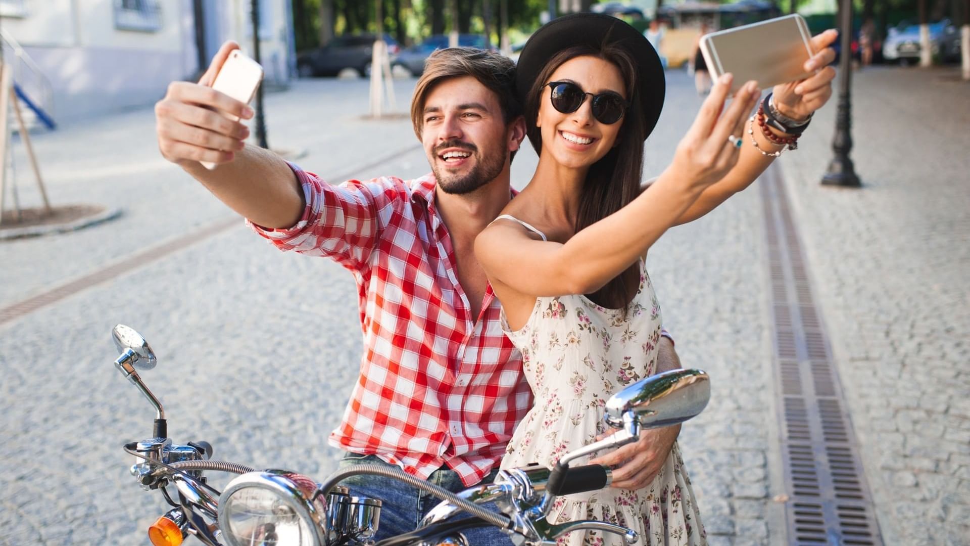 couple having fun at resort