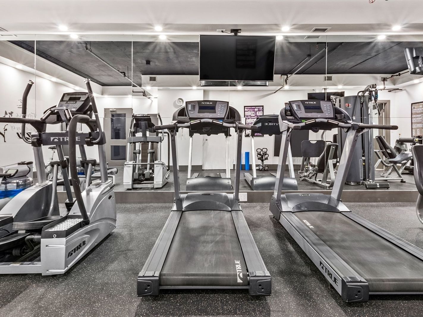 treadmills in fitness centre