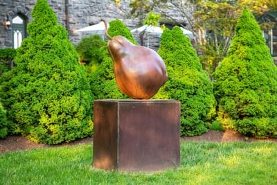 Fruit Pear made of wood in the garden at Castle Hotel and Spa