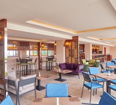 Dining area in Kahuzi biega Restaurant at Goma Serena Hotel
