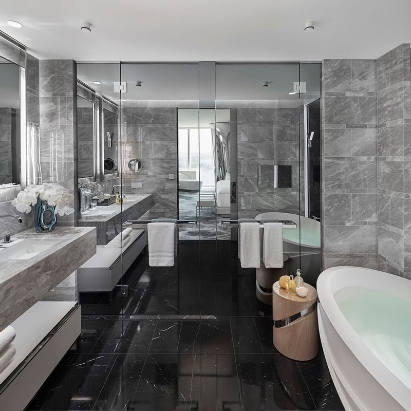 Bathroom in Executive Opera Suite at Crown Towers Sydney
