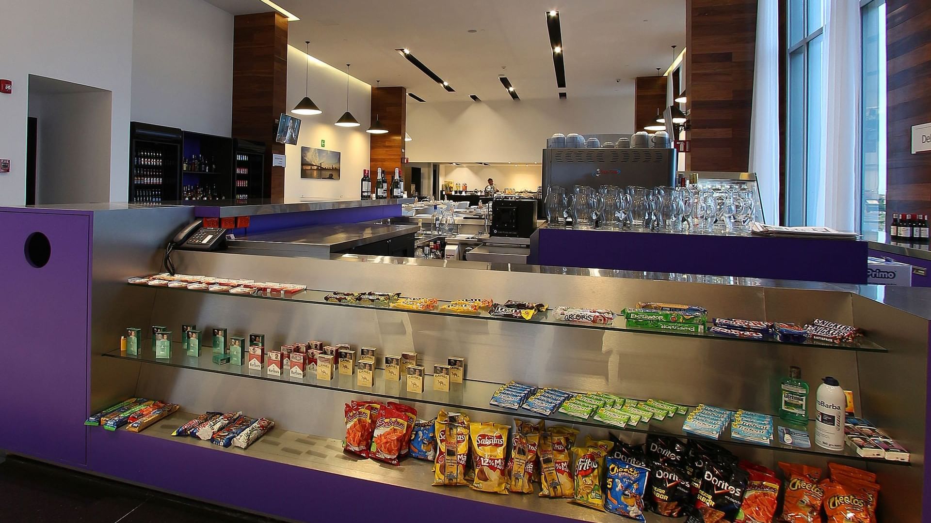 snacks showcase at Fiesta Inn Mérida  