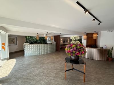 Front desk and lobby area