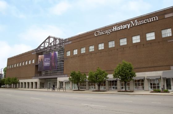 Exterior of Chicago History Museum Exterior near Congress Plaza
