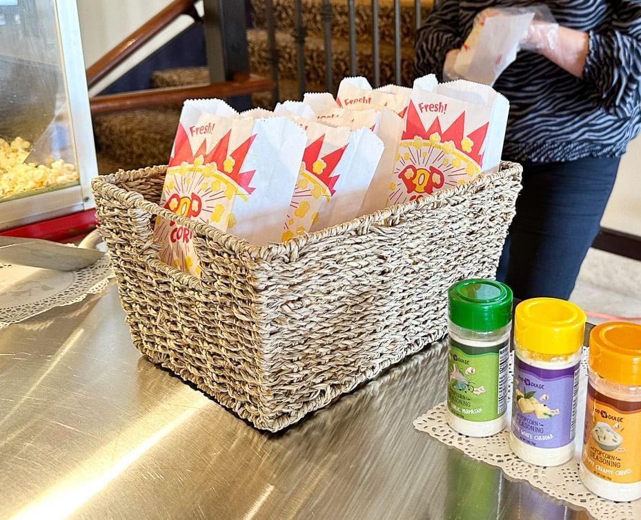 Complimentary Snacks served on a countertop at Lake Buena Vista Resort Village & Spa