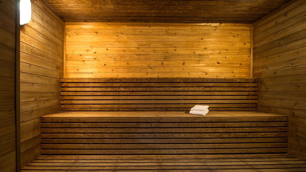 Wooden sauna