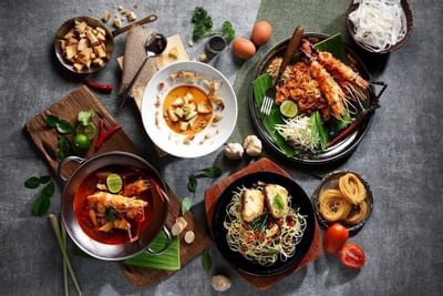 The delicious spicy foods at Dream Thailand Bangkok