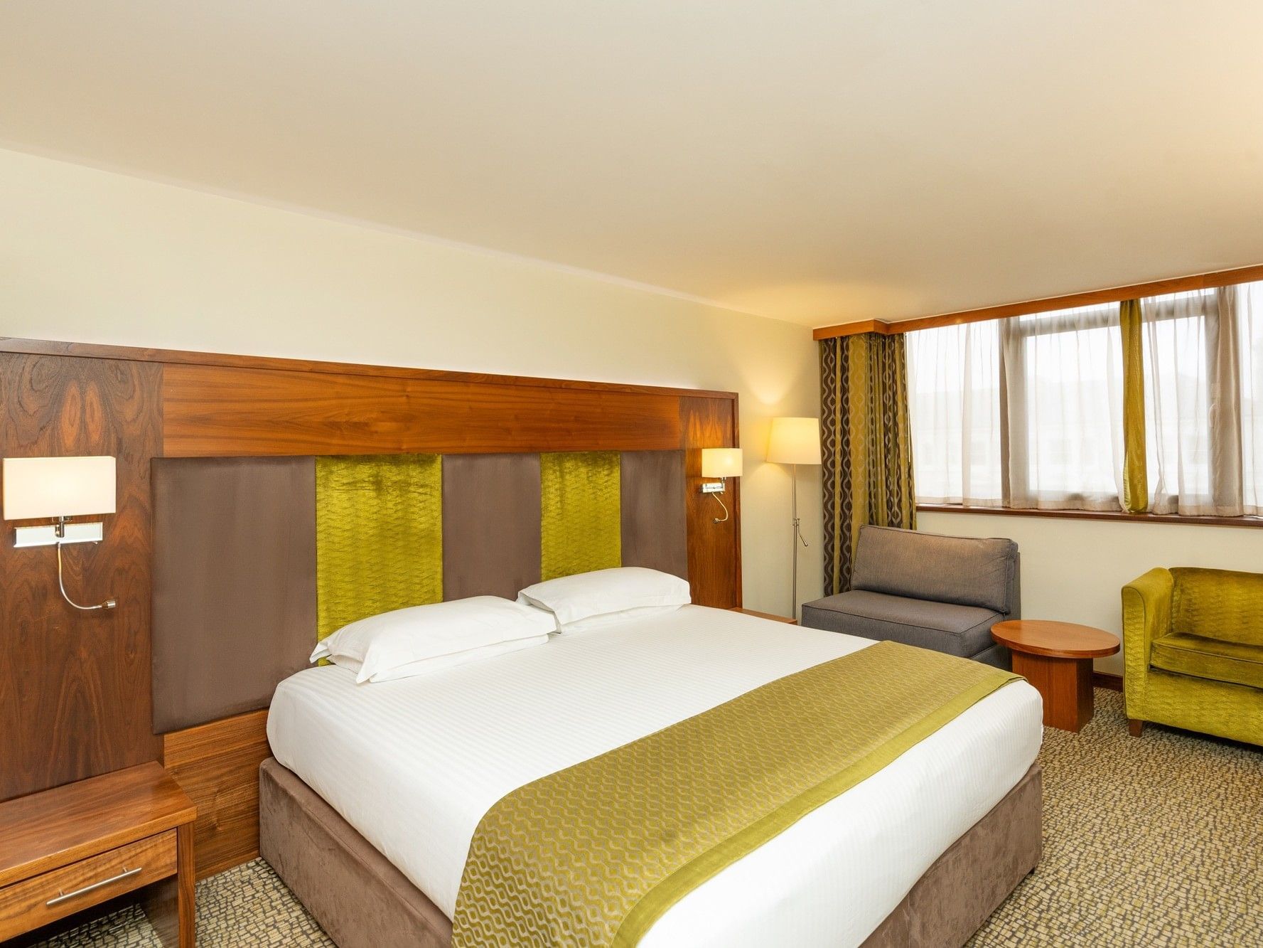 Elegant Standard Family Room with comfortable furnishings and modern decor at The View Hotel Eastbourne England.