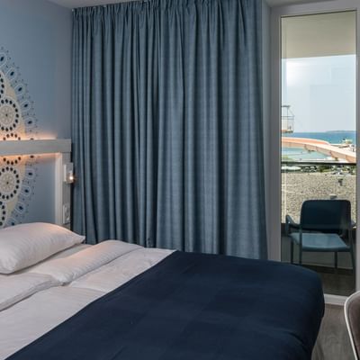 Bed, Superior Double Room Seaside at Falkensteiner Hotels