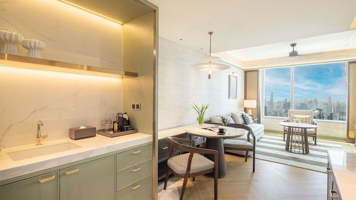 Premium OneBedroom Suite with Lounge Access in a hotel near BTS Skytrain