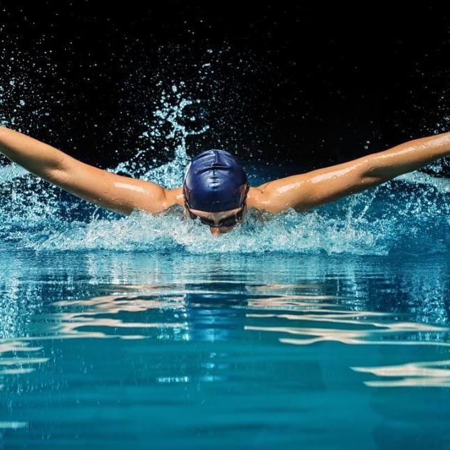 Image of a swimmer at the Wokingham Swimathon 