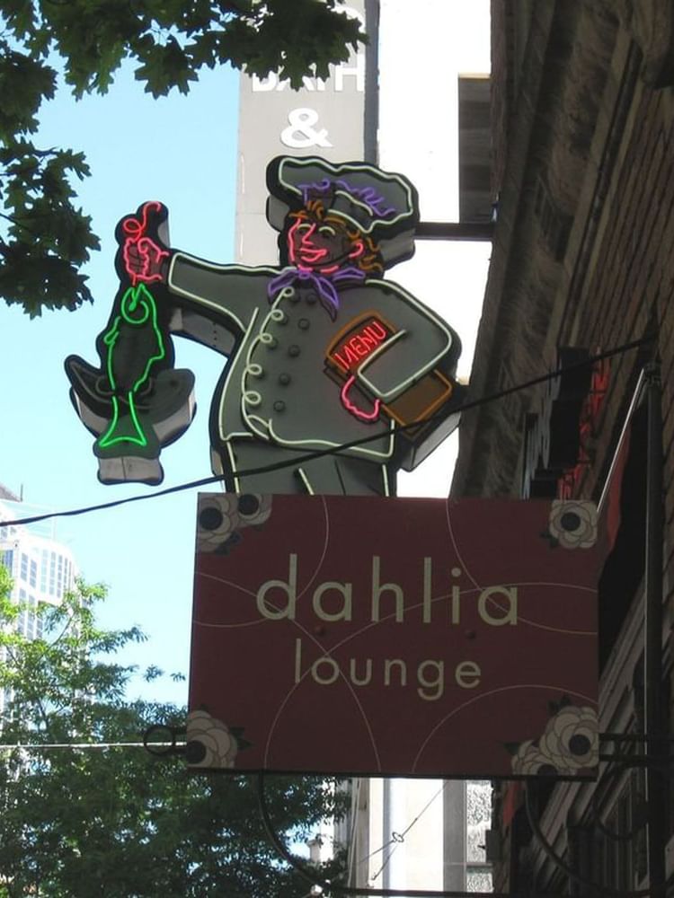 Exterior of dahlia lounge near Warwick Seattle
