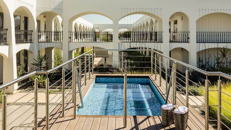 Relaxing outdoor pool area at Gamma Ciudad Juarez