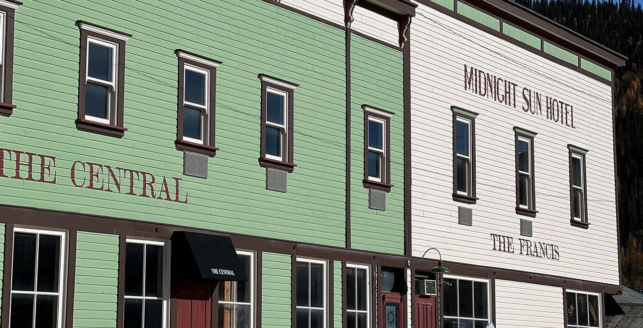 Low angle exterior view of Midnight Sun, a Coast Hotel