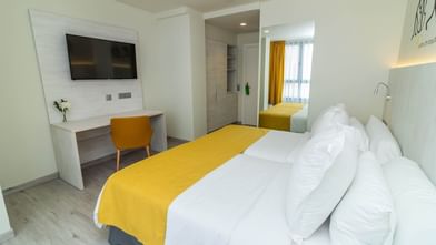 Camas en las habitaciones estándar del Hotel Lemon & Soul Las Palmas
