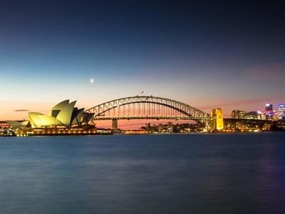 Cityscape view of Sydney Opera House at Amora Hotel Sydney