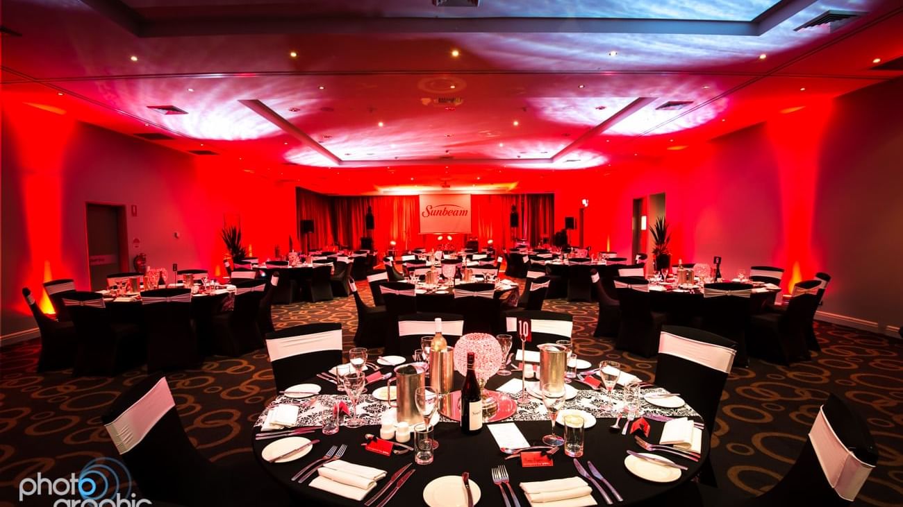 Kooindah Ballroom hall at Mercure Kooindah Waters