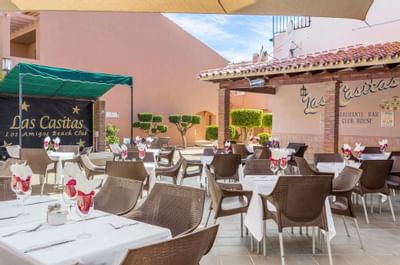 Los Amigos Beach Club Restaurant with Outdoor Seating