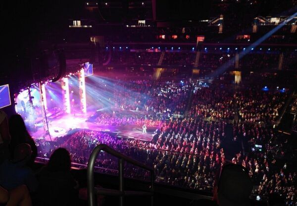 Crowd watching a concert in Amway Center near Lake Buena Vista Resort Village & Spa