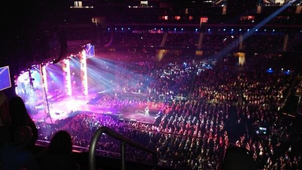 Crowd watching a concert in Amway Center near Lake Buena Vista Resort Village & Spa