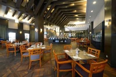Spacious dining area and buffet counters at Roselle Coffee House - Grand Lexis Port Dickson