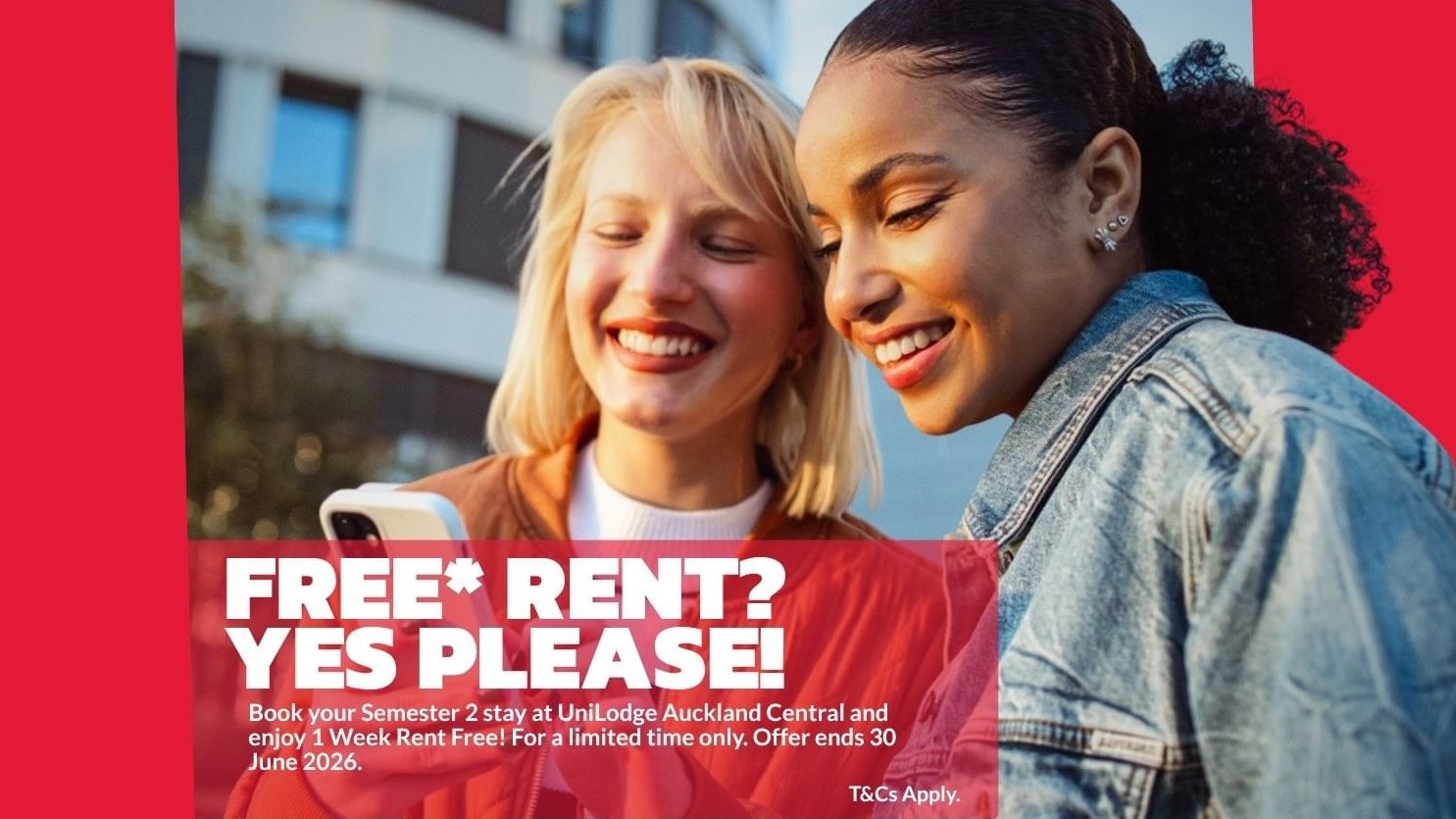 UniLodge Auckland Central Free* Rent Offer