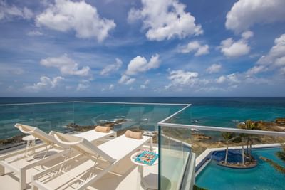 Balcony sunbeds with a sea view, The Morgan Resort Spa Village