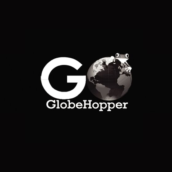 The logo of Globe Hopper used at Retro Suites