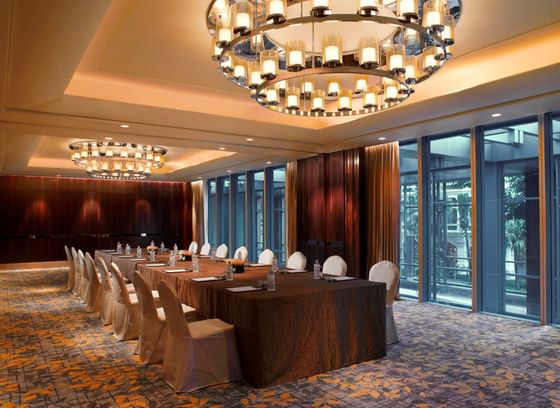 Boardroom set-up in Istana at Carlton Hotel Singapore