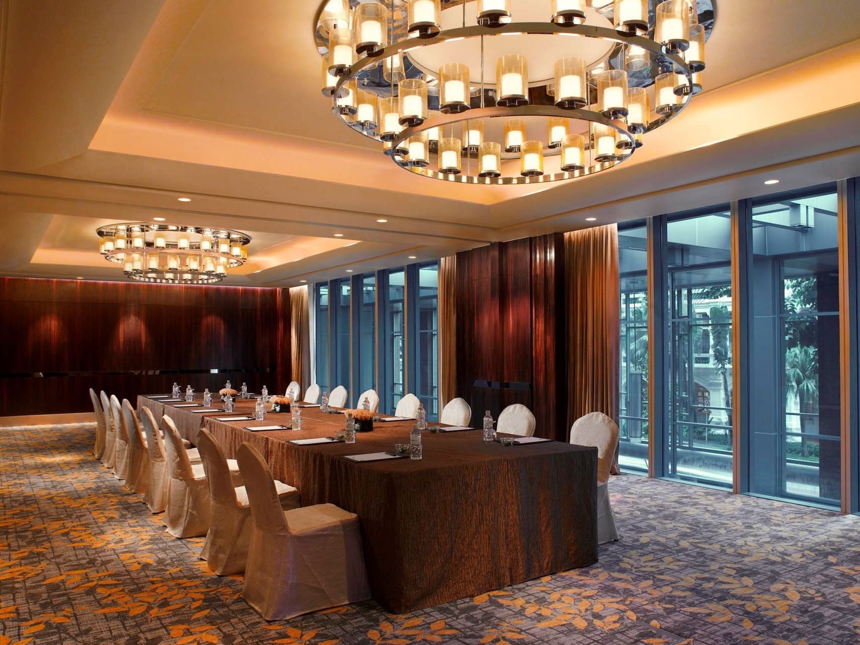 Boardroom set-up in Istana at Carlton Hotel Singapore
